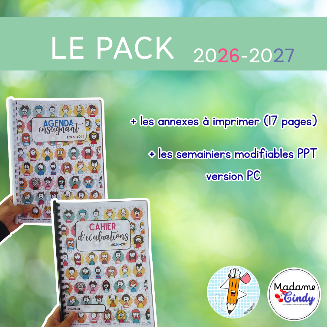 AGENDA enseignant PACK complet