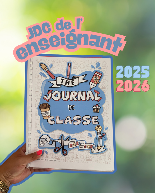 Journal de classe de l'enseignant - bleu