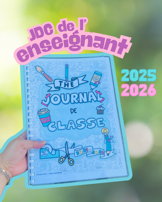 Journal de classe de l'enseignant - pastel