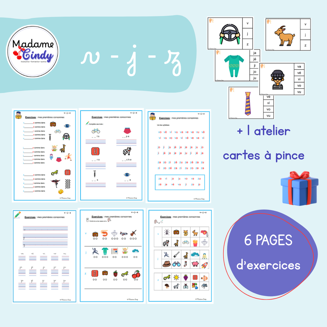 Exercices lecture v - j - z