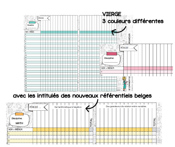 Cahier d'évaluation
