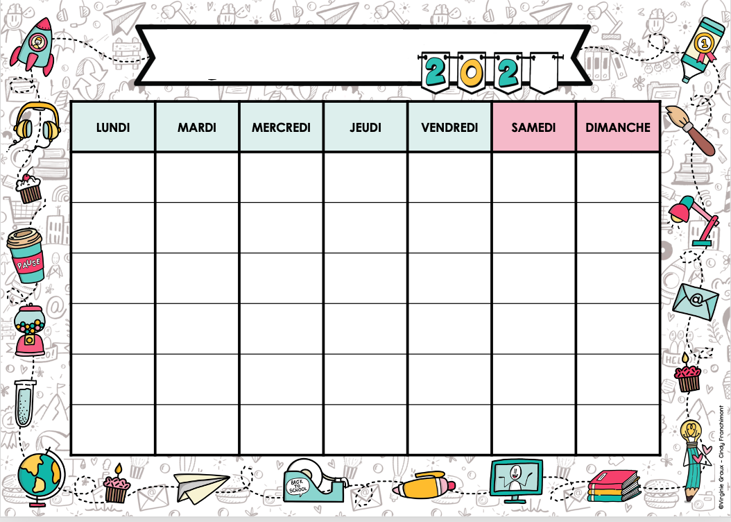 Calendrier affichage collectif