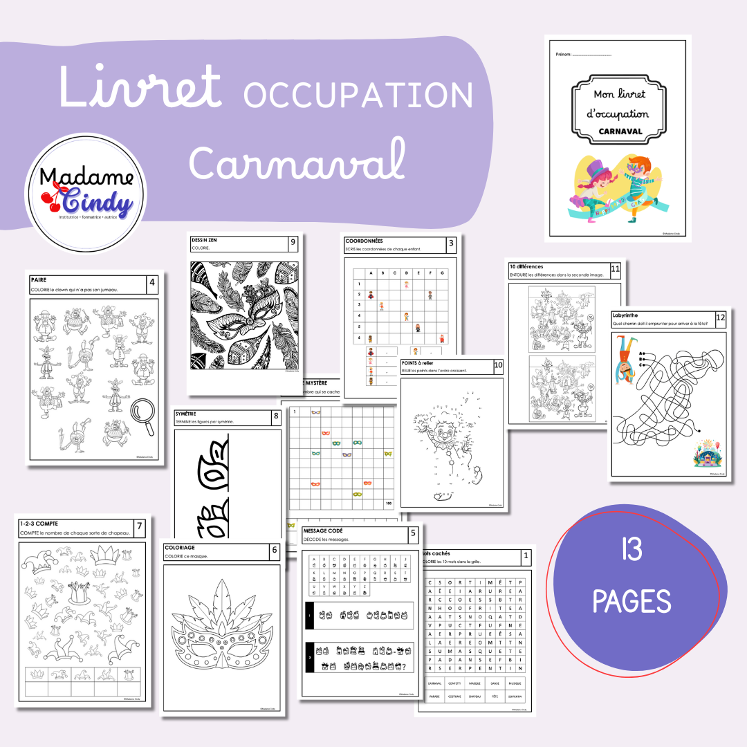 Livret d'occupation - Carnaval