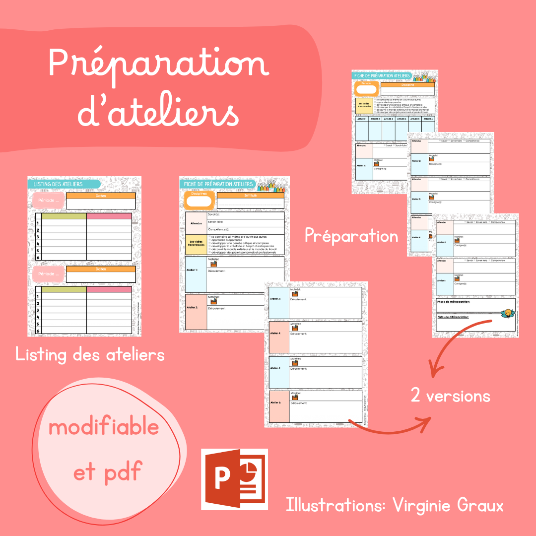 Préparation - Ateliers