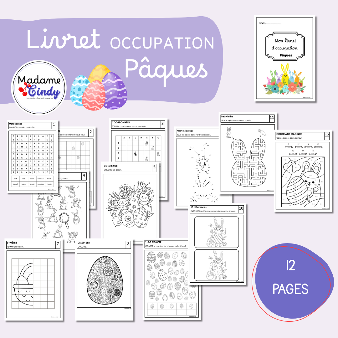 Livret d'occupation - Pâques