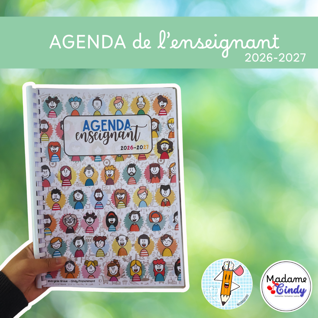 AGENDA de l'enseignant BELGIQUE 2026-2027