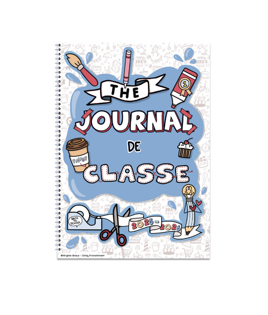 Journal de classe de l'enseignant - bleu