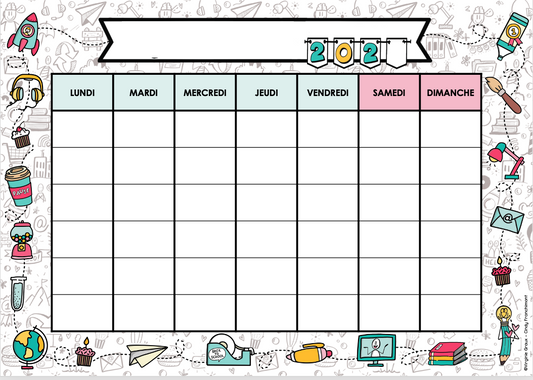 Calendrier affichage collectif