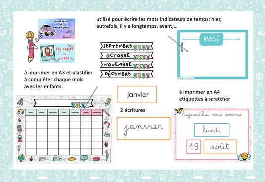 Calendrier affichage collectif