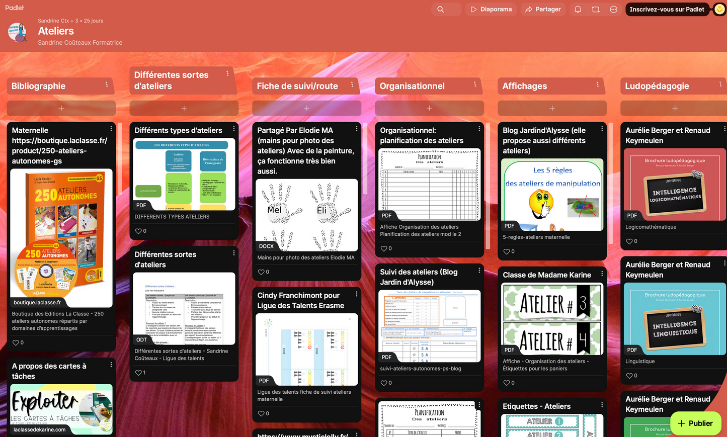 FORMATION - Les ateliers en classe
