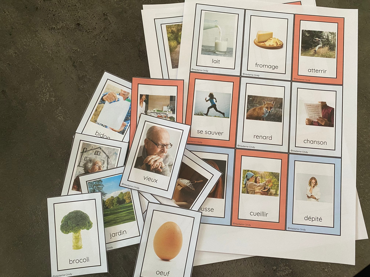 Cartes de nomenclature - Roule brocoli