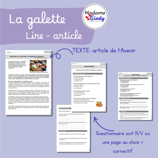 Lire - galette des rois